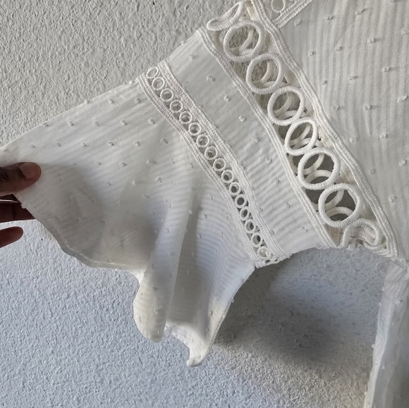 Vintage Victoria Secret Top/ Nightgown White Textured Dainty Minimalist - Picture 4 of 14